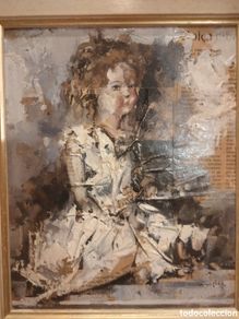 Arte: Antoni Granja Llobet, óleo y collage. Título LA POUPEE